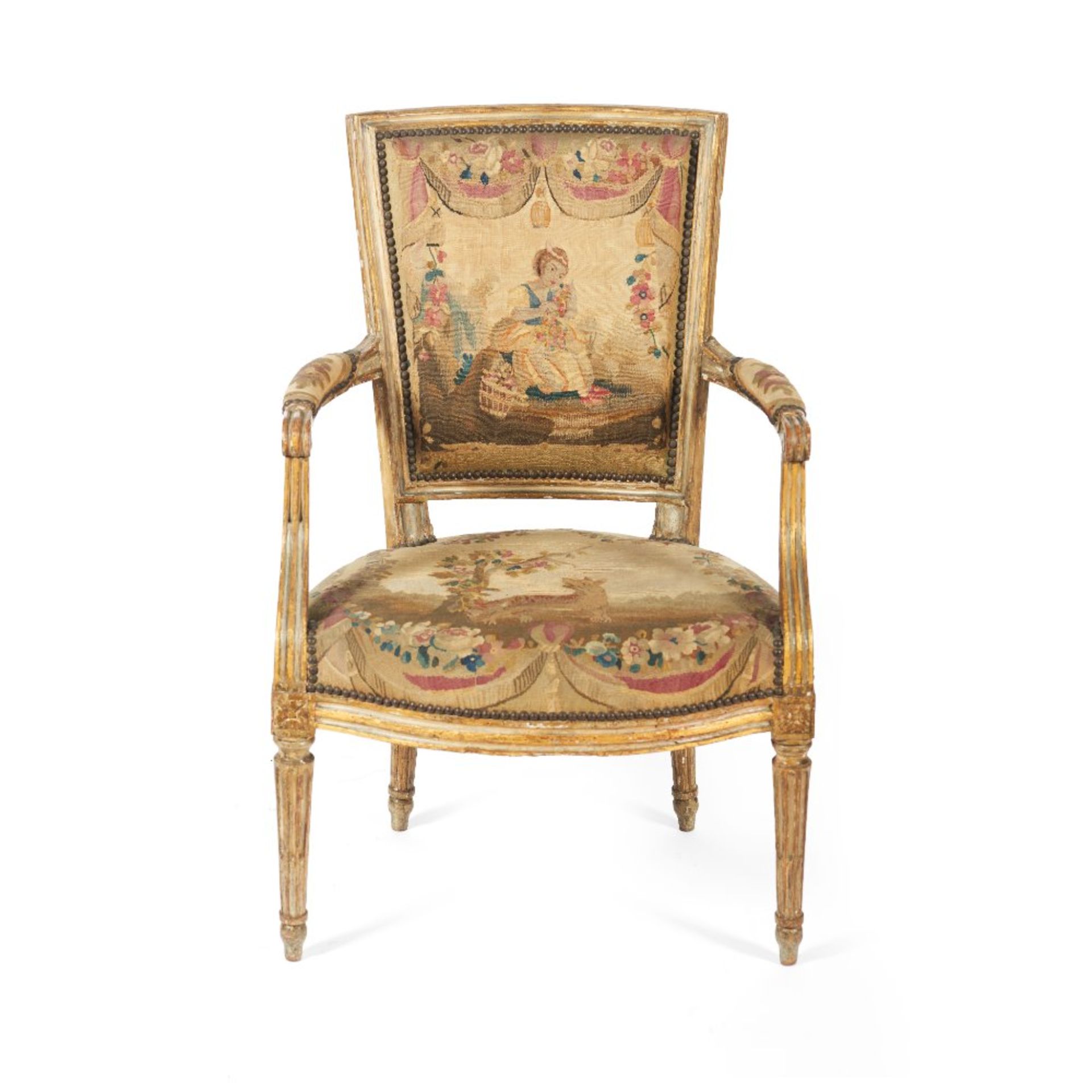 A pair of Louis XVI fauteuils, JACQUES LECHARTIER (1754-1809) - Bild 2 aus 4
