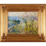 Falcão Trigoso (1879-1956)Landscape with almond trees in bloom