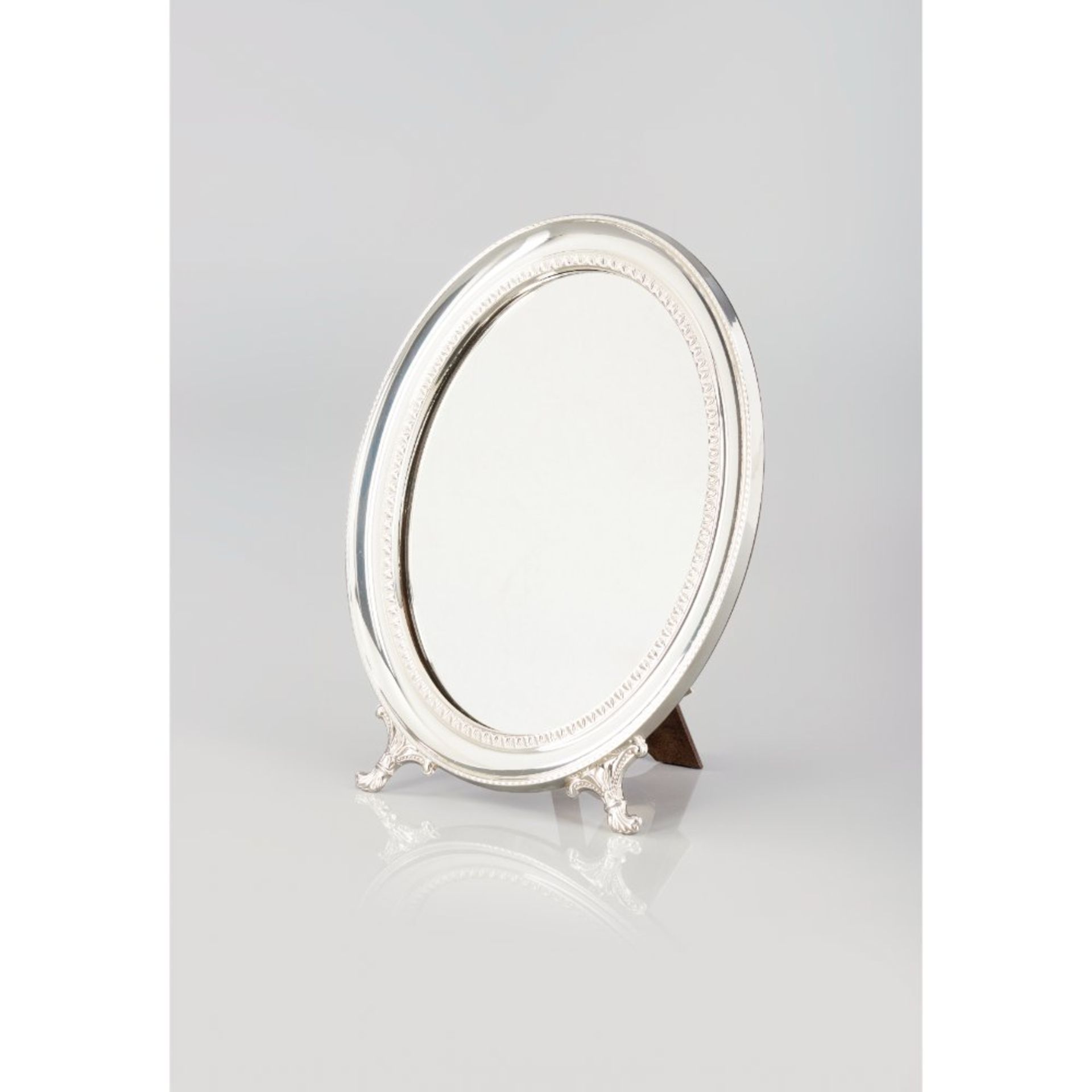 An Oval table mirror
