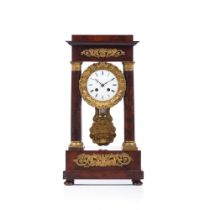 A Napoleon III table clock