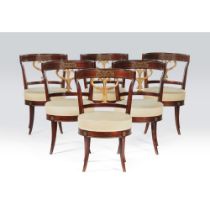 An Important set of six Empire chairs