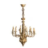 A George III style twelve light chandelier