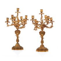 A Pair of Louis XV style candelabra