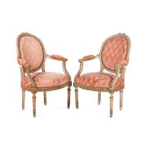 A Pair of Louis XVI fauteuils