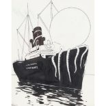 Emmerico Nunes (1888-1968) "England und die neutrale Schiffahrt" (England and the neutral shipping)
