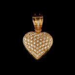  A heart shaped pendant