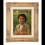 José Júlio de Souza Pinto Attrib. (1856-1939) A portrait of a boy
