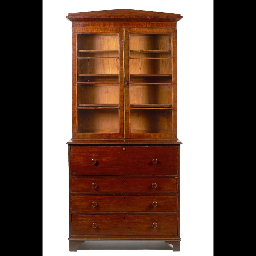  A Biedermeier desk bookcase