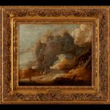Joos II de Momper (1564-1635) A landscape with figures