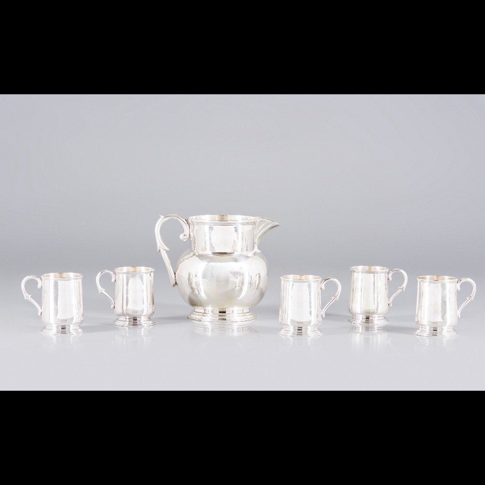 A set of JOALHARIA CORREIA jug and five mugs