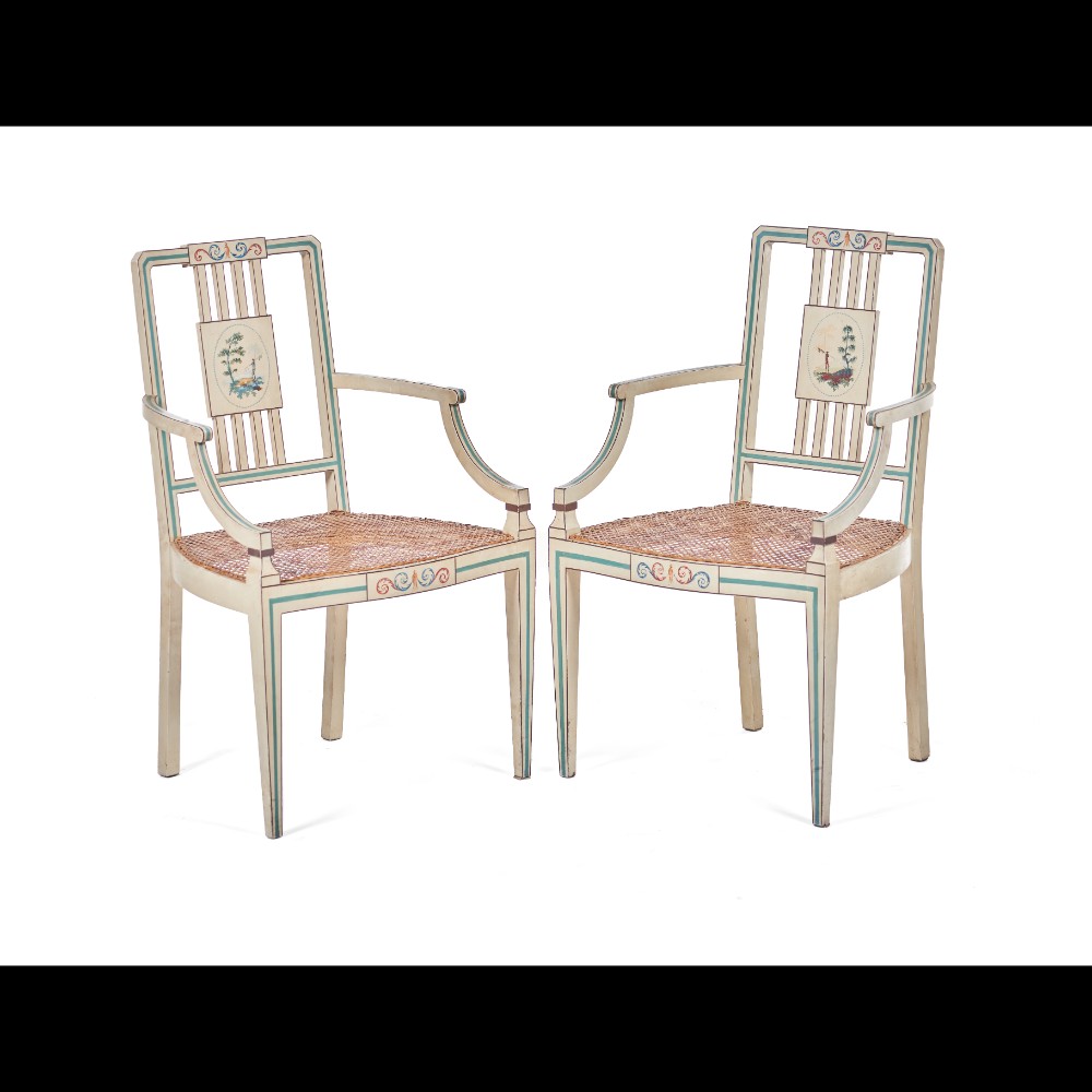  A set of six neoclassical chairs - Image 2 of 2