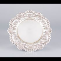 A scalloped salver