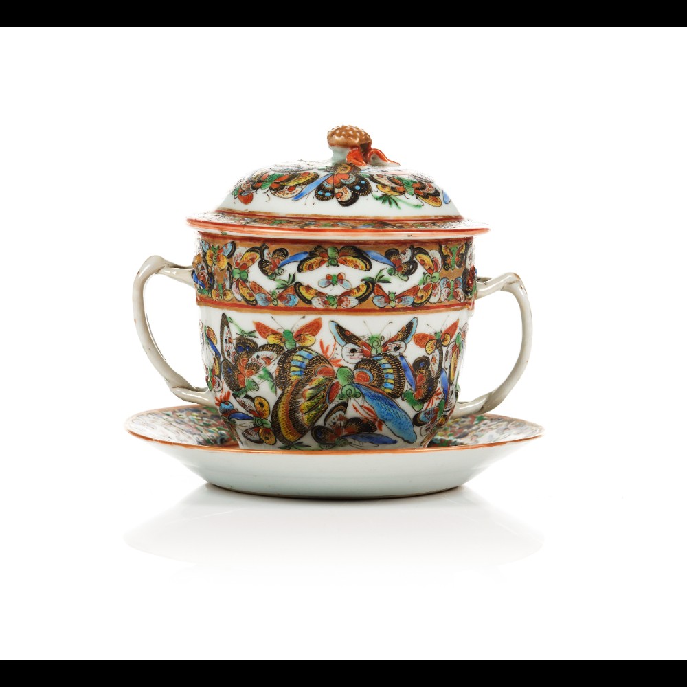  A sugar bowl with cover and stand - Image 2 of 2