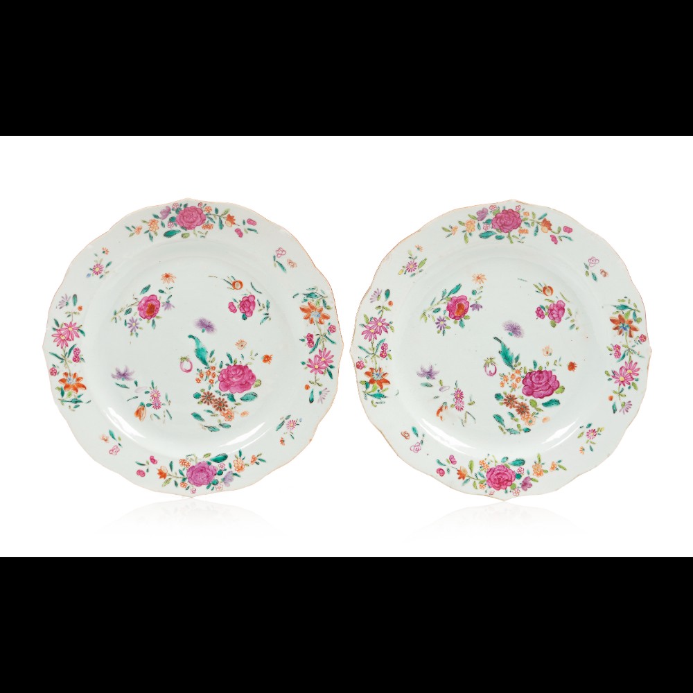  A pair of scalloped plates - Image 2 of 2
