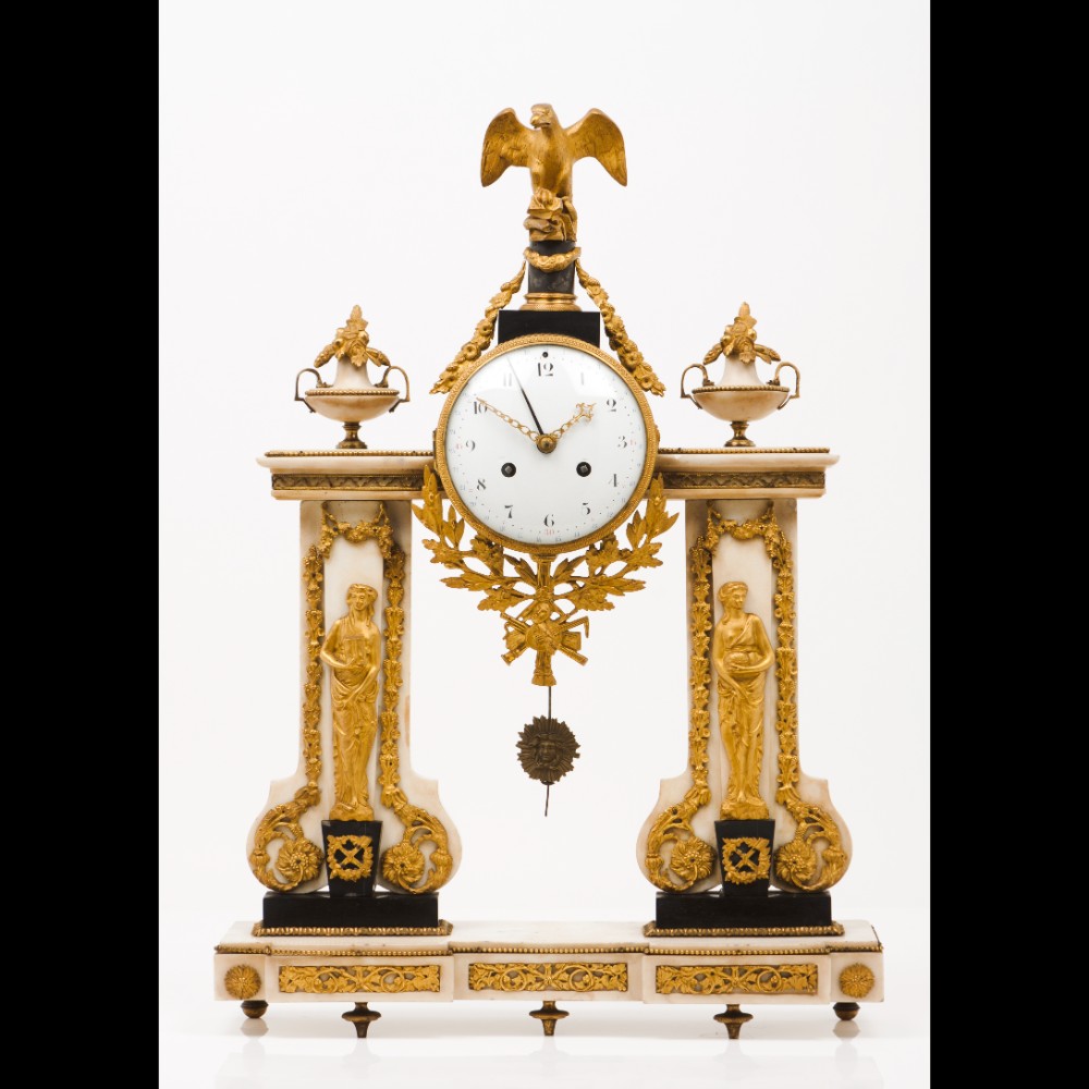  An Empire portico clock