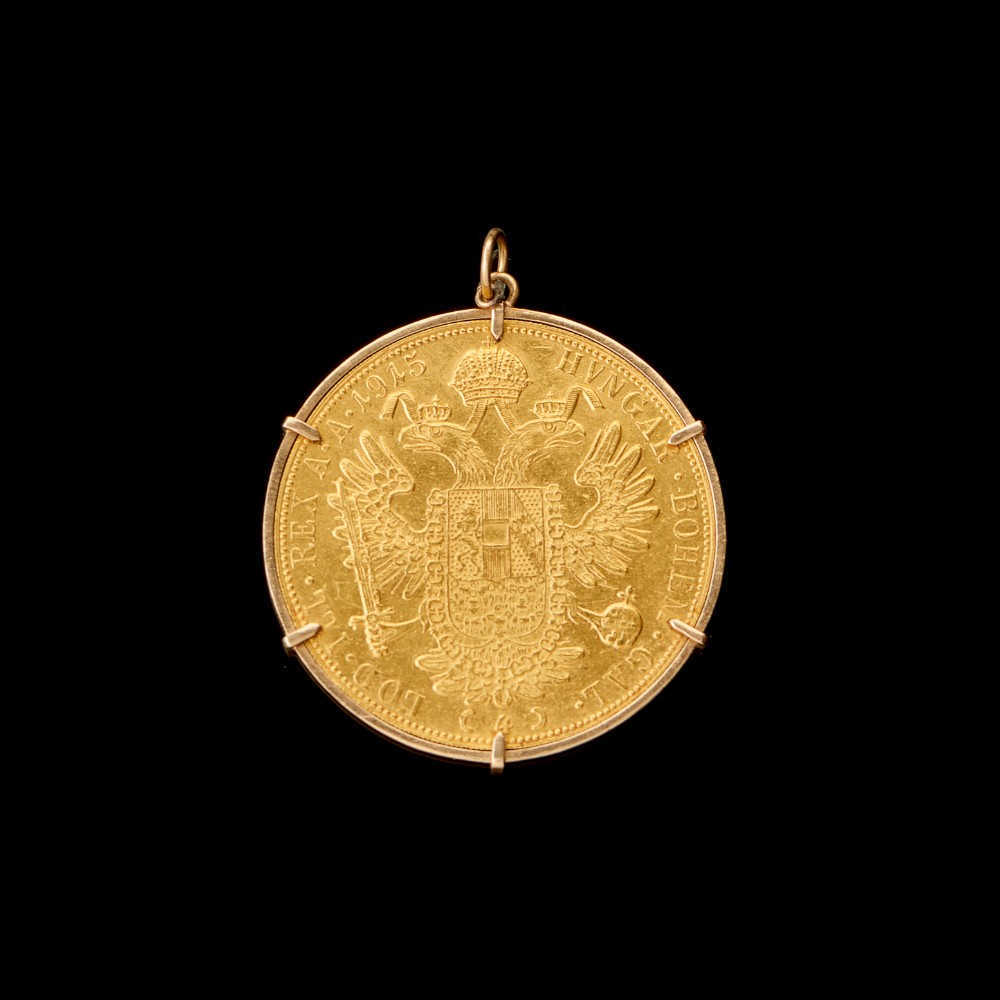  A 4 ducats coin pendant - Image 2 of 2