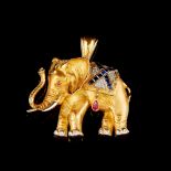  An elephant shaped pendant