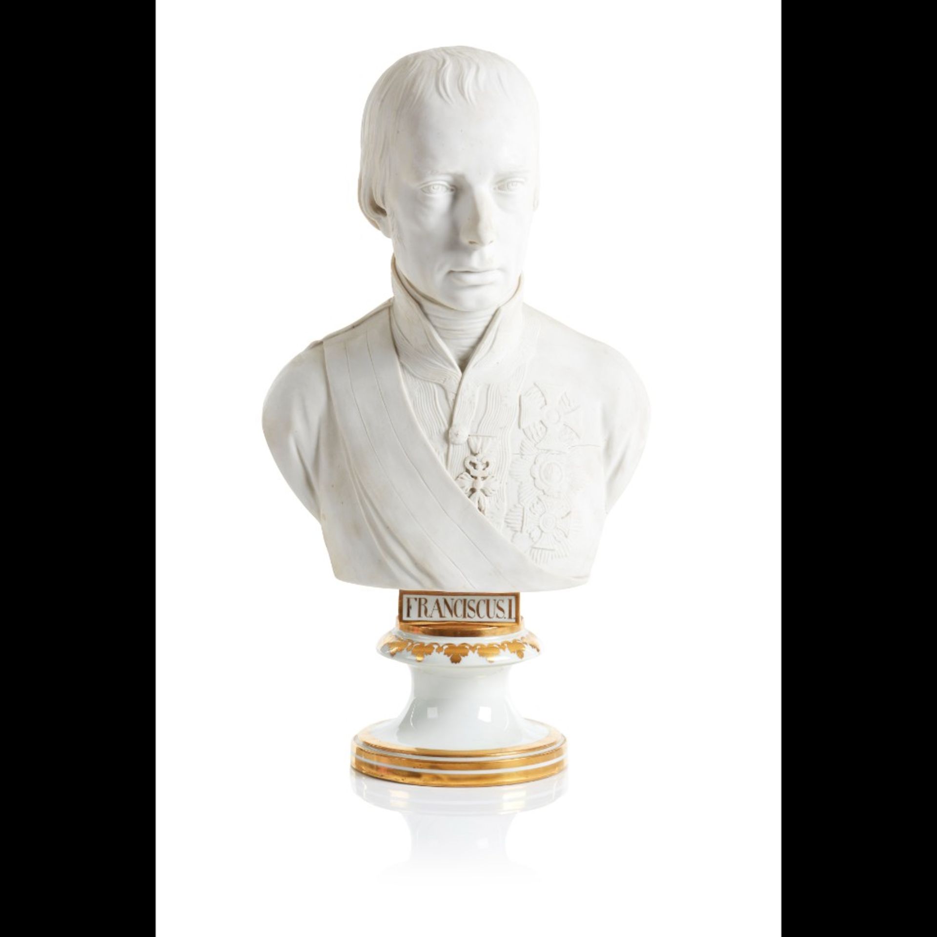 Elias Hutter Attrib. (1775-1863)  A bust of Francis I, Emperor of Austria (1768-1835)