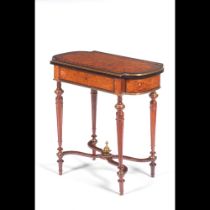 A Napoleon III sewing table