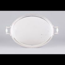 An oval tray