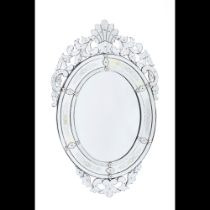 A Venetian wall mirror