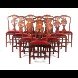  A set of 10 chairs