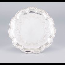 A scalloped salver