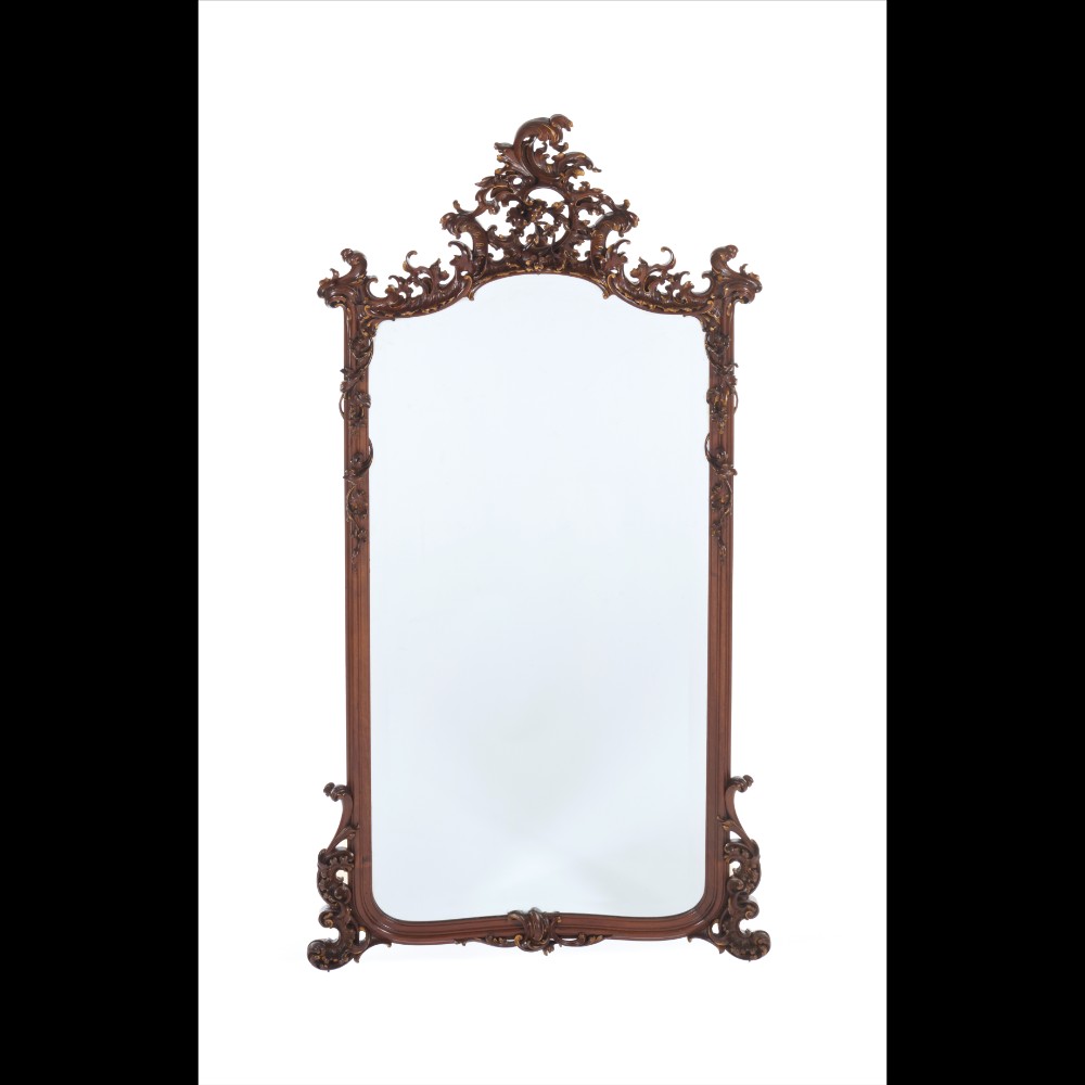  A rococo style mirror