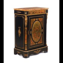 A pair of low Boulle style Napoleon III cabinets