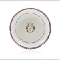 A scalloped deep saucer