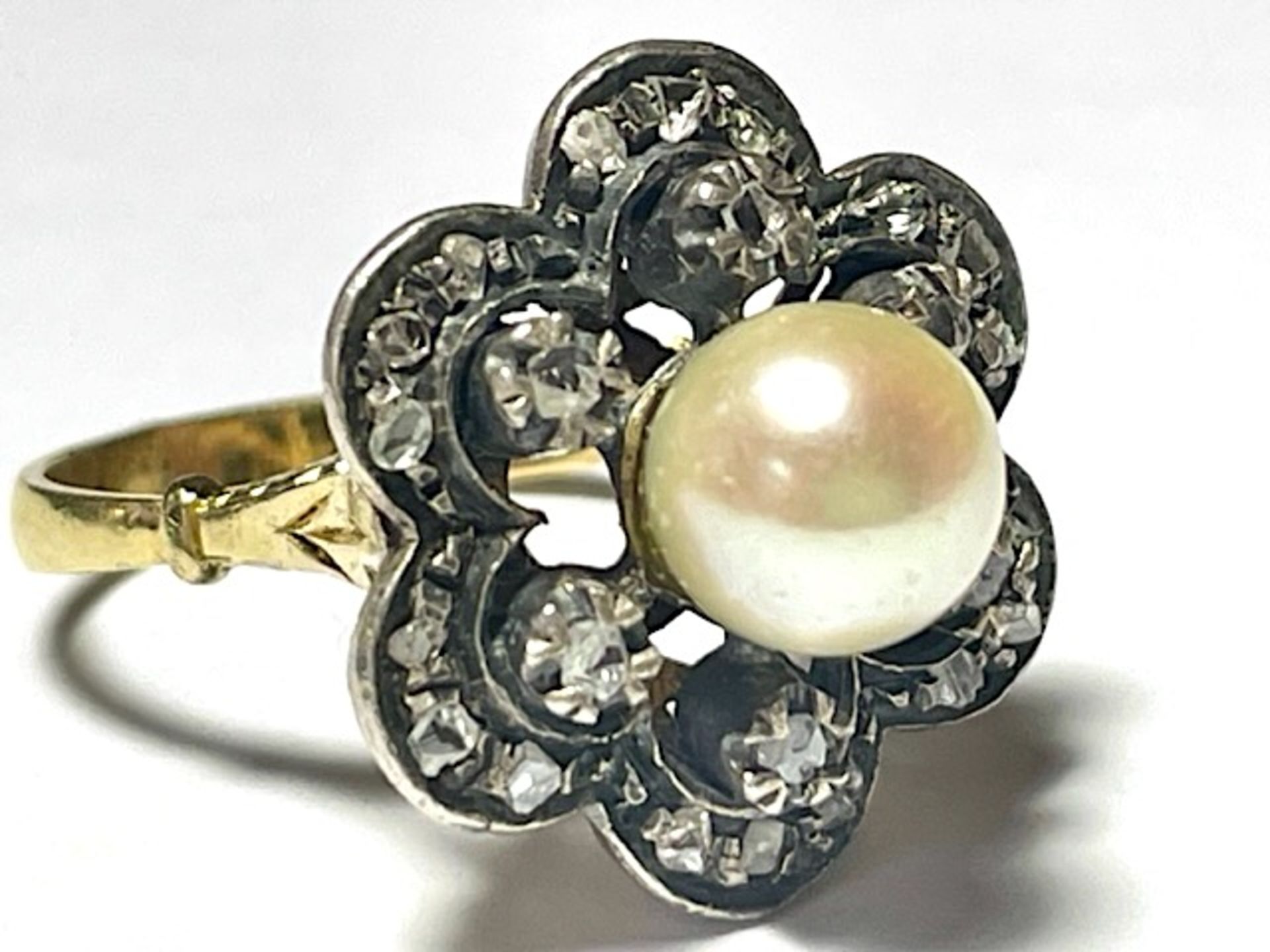 Antique pearl ring - Image 5 of 12