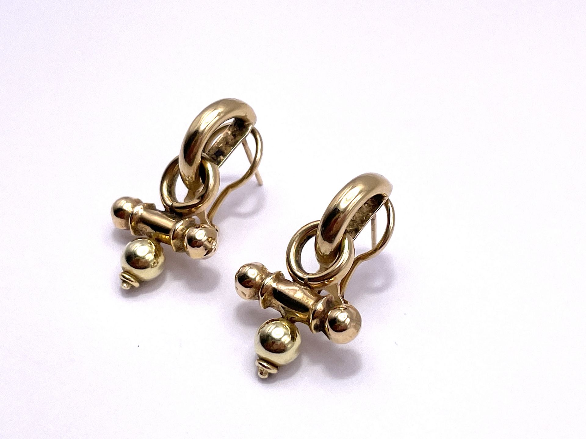 Pair of stud clip earrings - Image 5 of 8