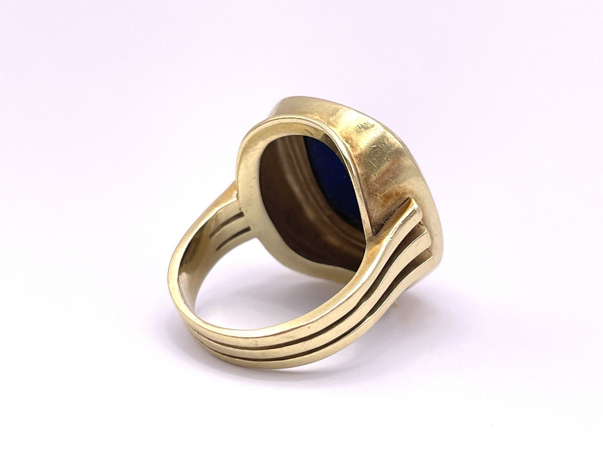 Lapis men's ring - Image 4 of 7