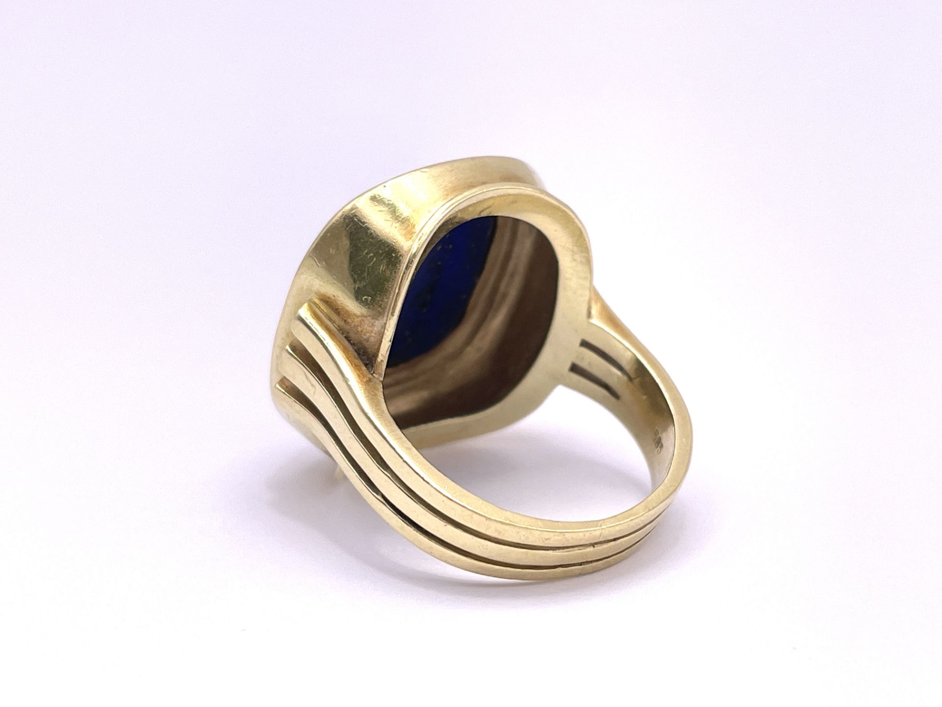 Lapis men's ring - Image 5 of 7