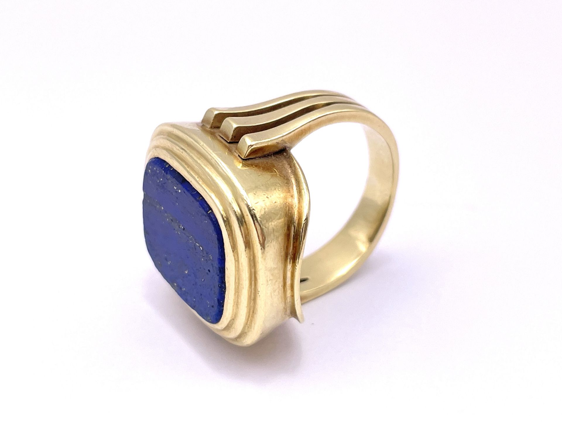 Lapis men's ring - Image 7 of 7