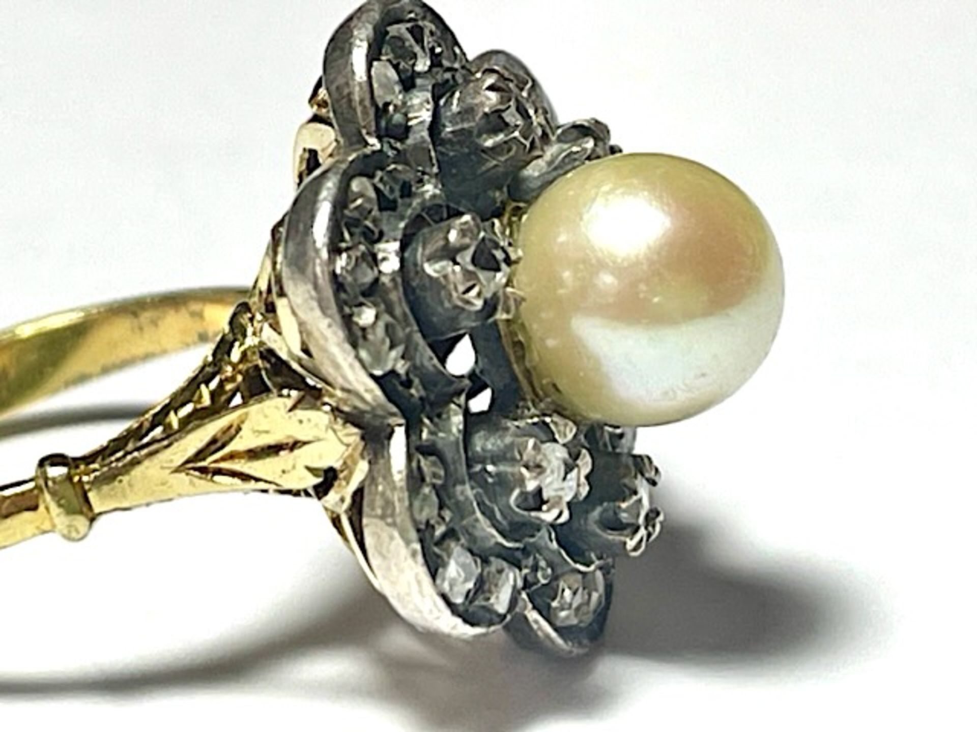 Antique pearl ring - Image 6 of 12