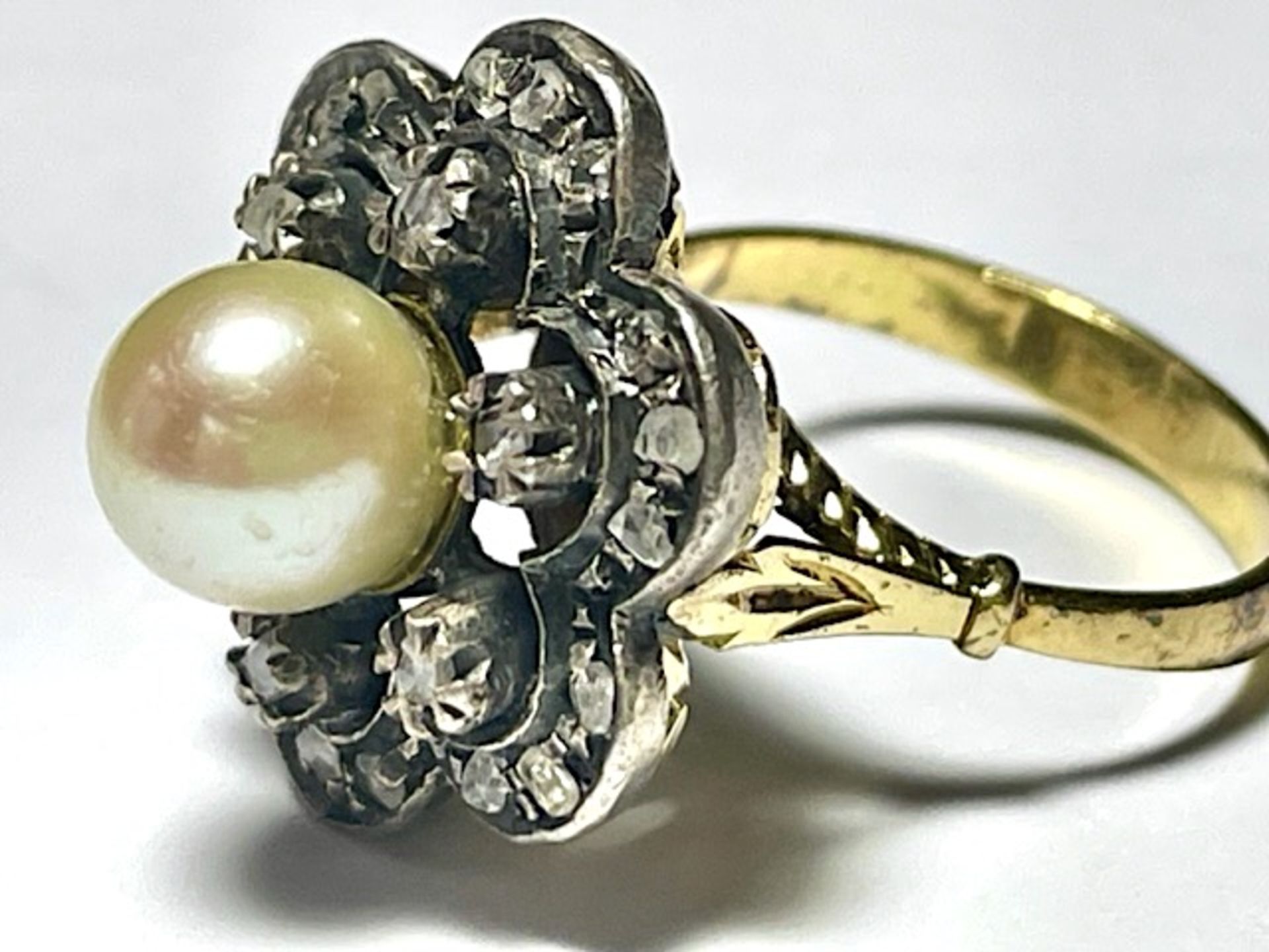 Antique pearl ring - Image 3 of 12