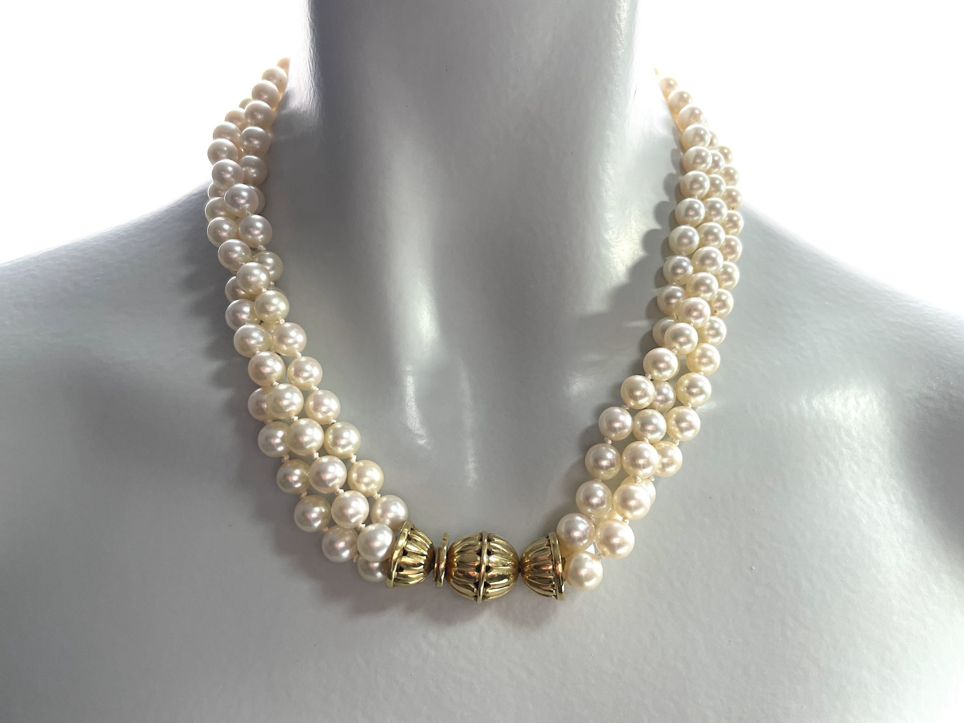 Akoya pearl necklace - Image 2 of 9