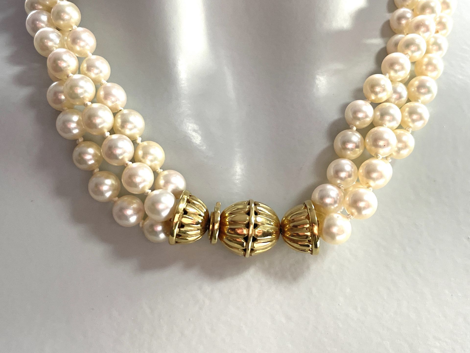 Akoya pearl necklace - Image 3 of 9