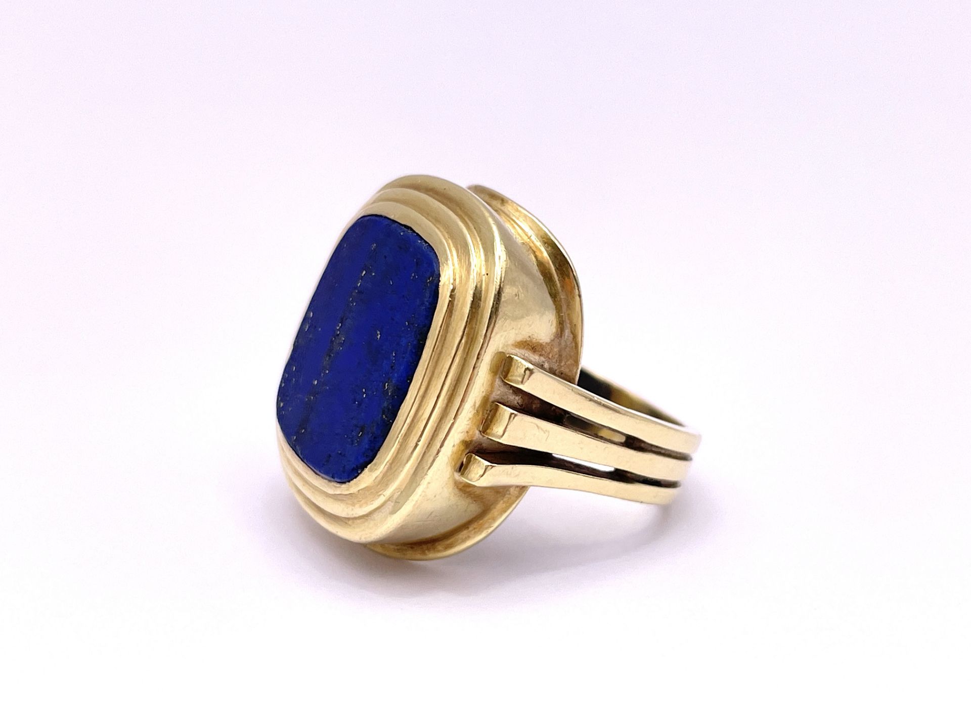 Lapis men's ring - Image 6 of 7