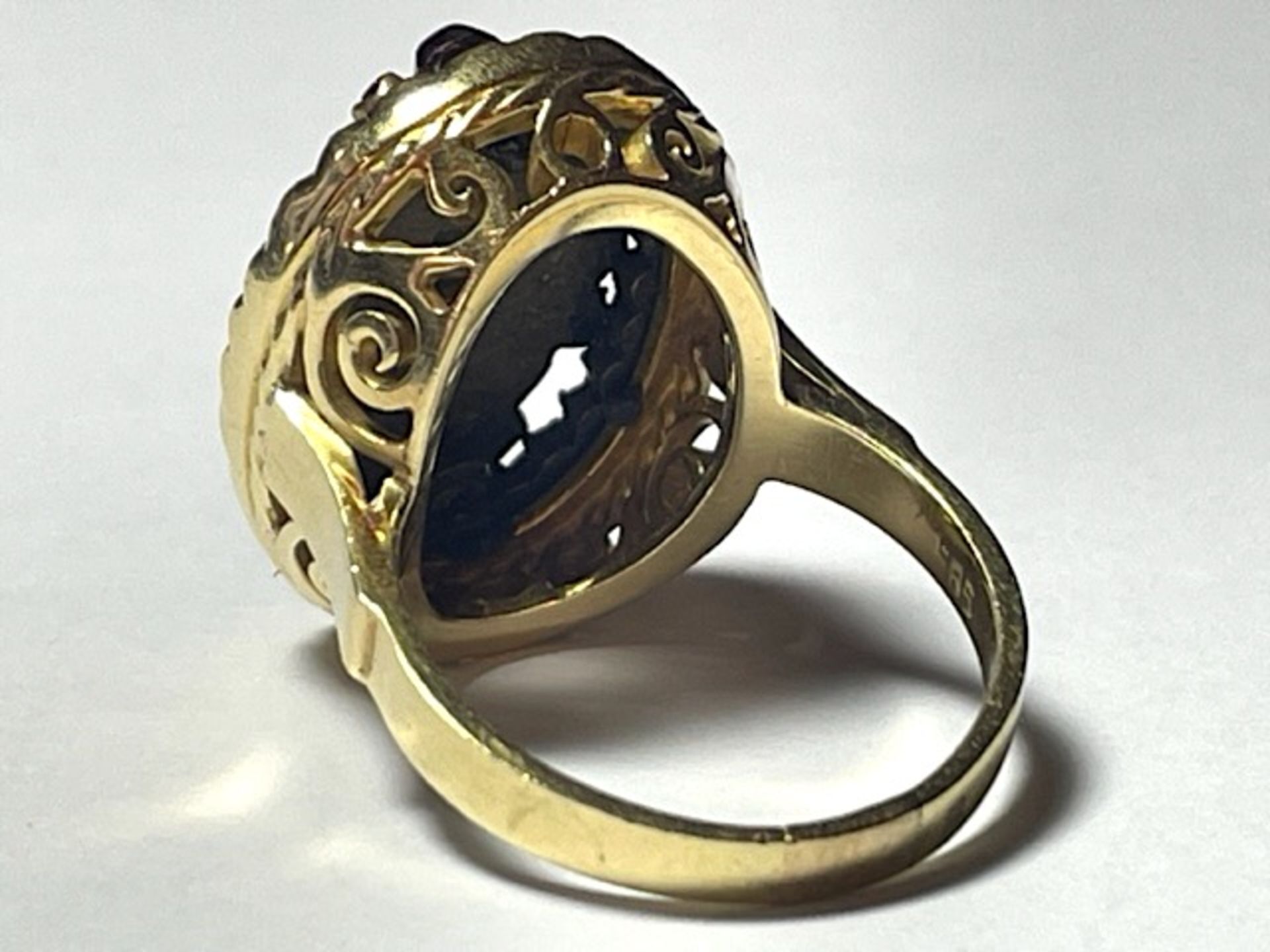 Garnet ring - Image 8 of 10