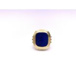 Lapis men's ring