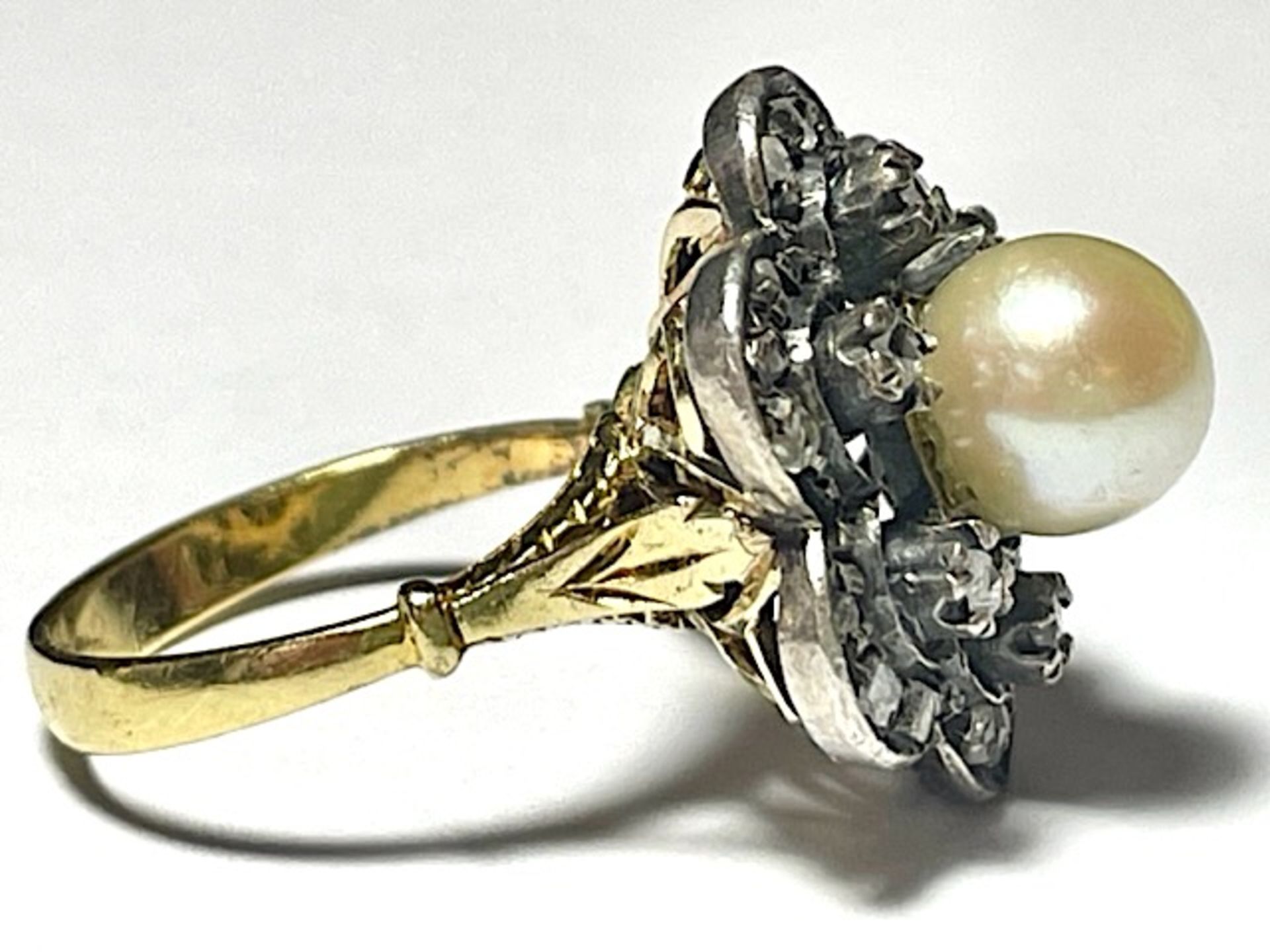 Antique pearl ring - Image 7 of 12