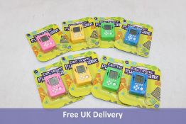 Eight Handheld Small Electronic Puzzle Games, Assorted Colours