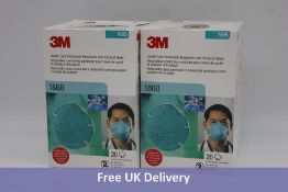 Six 3M Healthcare Particulate Respirator and Surgical Mask Packs