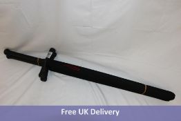 Two Go Now Foam Practice Longswords, Black, 121cm Long From Handle To Tip of Sword