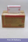 Ten Boxes of Three Hundred DE HP Powder Free Nitrile Examination Gloves, Size M