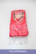 Three Packs of Arsenal FC Official Knitted Scarves, Red/White, 5 Per Pack