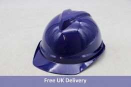 Twenty MSA V-Gard 500 Unvented Safety Helmets, Dark Blue