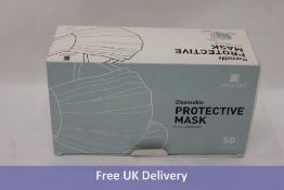 Approximately 2500x Disposable 3PLY Soft Face Masks, Blue